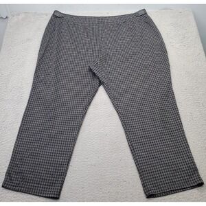 Avenue Ankle Pants Womens 26/28 Multi Houndstooth Straight Leg Pull On Outdoor